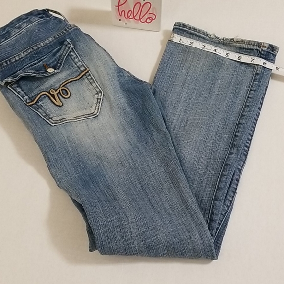Vigoss Boot Cut Painted Jeans Sz 5 - Picture 2 of 13